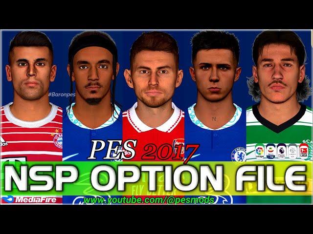 PES 2017 - NEW  NSP OPTION FILE 2023