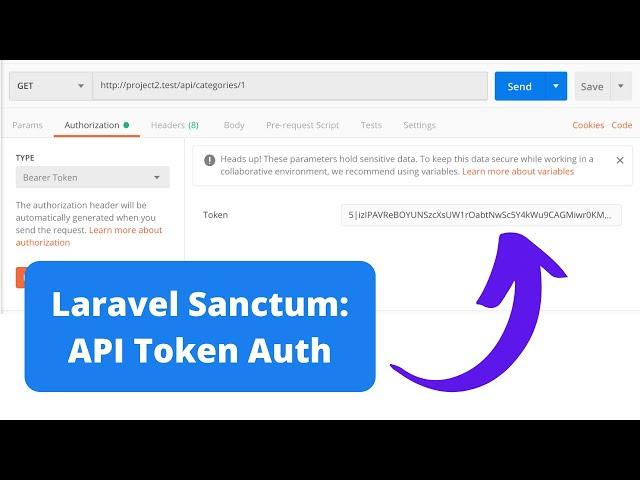 Laravel API Auth with Sanctum and API Tokens