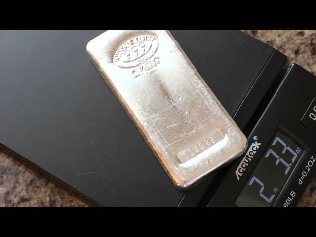 1 kilo Silver Bar - Johnson Matthey