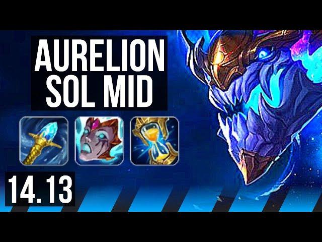 AURELION SOL vs EKKO (MID) | Rank 2 Aurelion Sol, 14/4/11, Godlike | EUW Challenger | 14.13