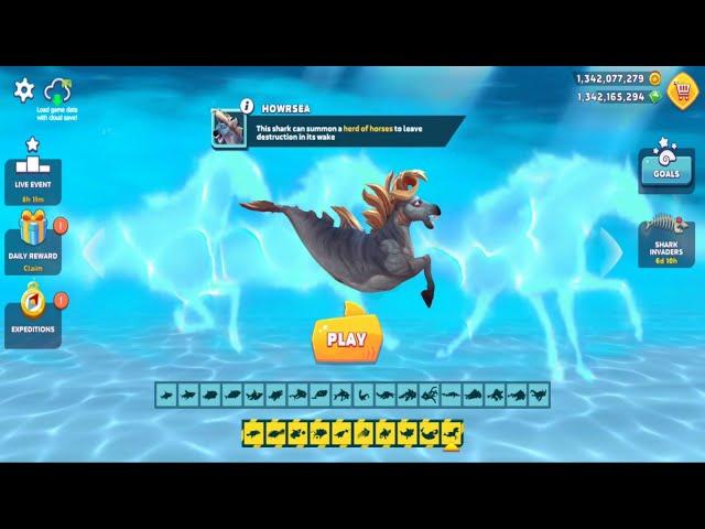 NEW HOWRSEA UNLOCKED AND GAMEPLAY - Hungry Shark Evolution