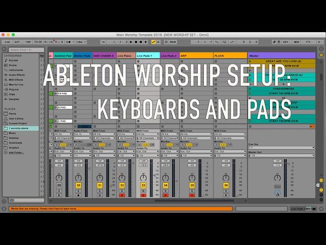 Ableton Live // Worship Setup // Omnisphere // Pianoteq