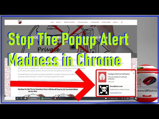 Disable Popup Notifications In Google Chrome & Disable YouTube Notifications