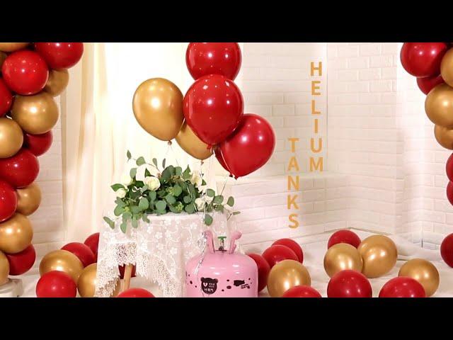 Wedding Balloons Decorated With Inflatable Helium Canisters Birthday Party Decorations