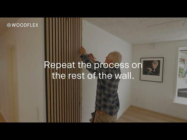 WOODFLEX Flexible Acoustic Wood Slat Wall Panels - Installation Using Glue