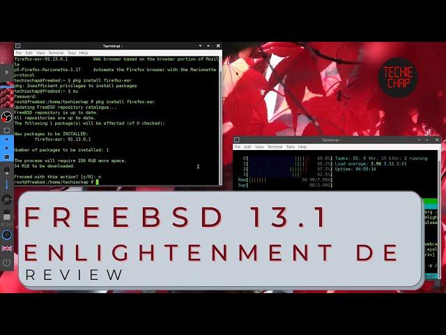 FreeBSD 13.1 and Enlightenment Desktop review: A super heavy laptop with a super light desktop