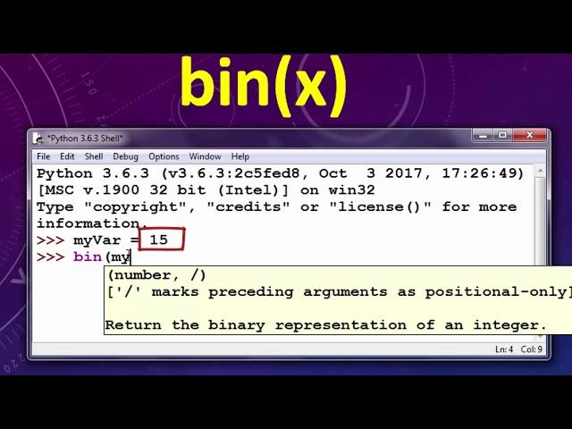 How to convert decimal to binary in Python