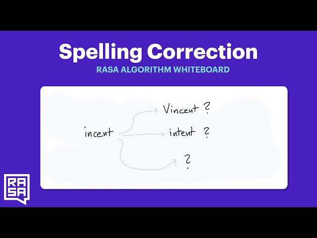 Rasa Algorithm Whiteboard - Spelling Correction