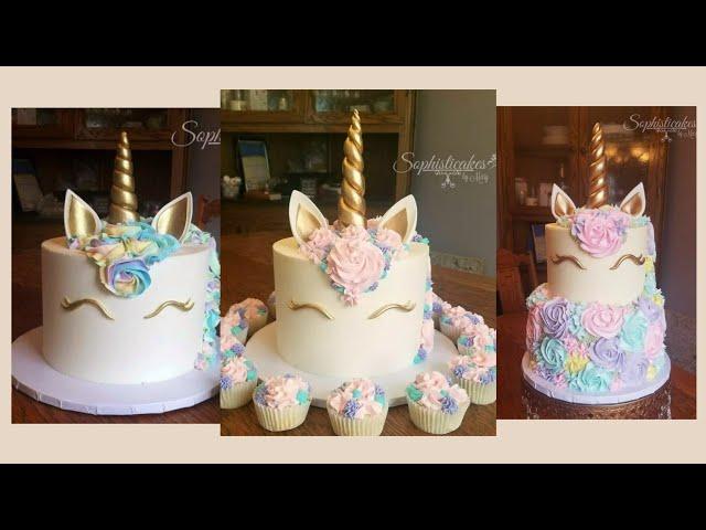 How to Make SIMPLE Edible Unicorn Horns, Ears and Eyes for Beginners and Pros! | Cake Decorating