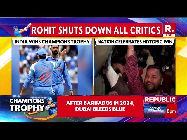 Indian Cricket Fans Celebrate India's Historic Victory On Streets After ICC Champions Trophy Finals