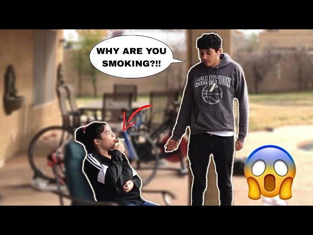 SMOKING CIGARETTES PRANK ON BOYFRIEND!!