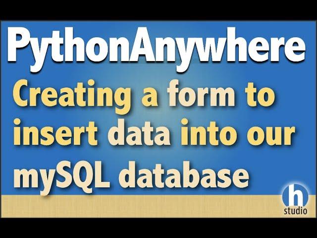 12 - Creating a form to insert data into our MySQL database