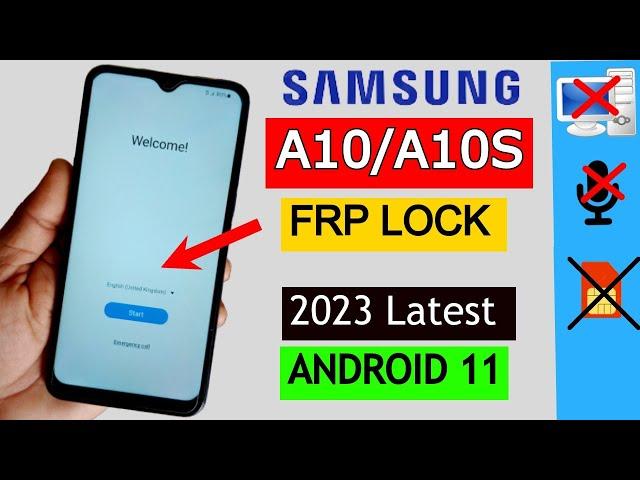 Samsung A10/A10S Frp Bypass 2024 | Google Account Remove/FRP Unlock  Without PC Android 11