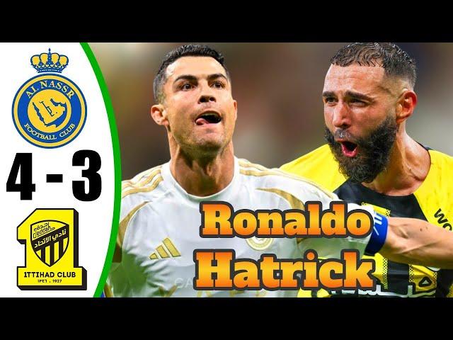 Ronaldo BACK  Al Nassr vs Al Ittihad 4-3 - All Goals & Highlights - 2024