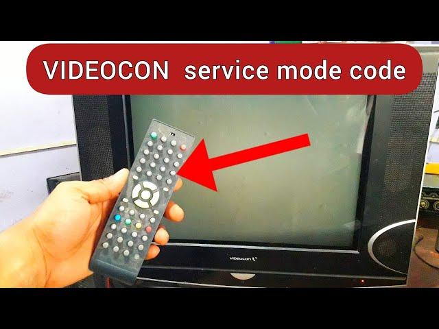 videocon crt tv service mode code