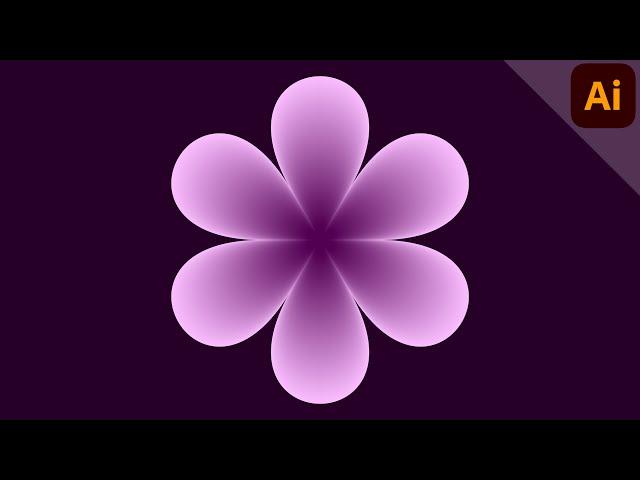 Create a (gradient) flower | ILLUSTRATOR TUTORIAL - ABSTRACT & CREATIVE