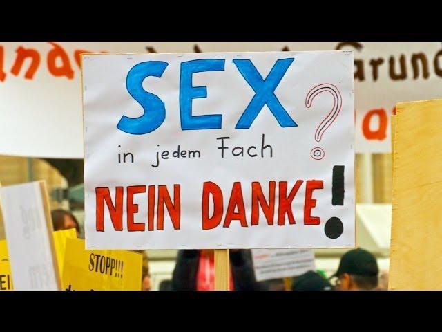 Religiöse Fundamentalisten demonstrieren gegen Homosexualität im Bildungsplan