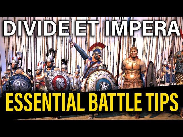 DIVIDE ET IMPERA 10 ESSENTIAL BATTLE TIPS! - Total War: Rome 2 DEI Guide