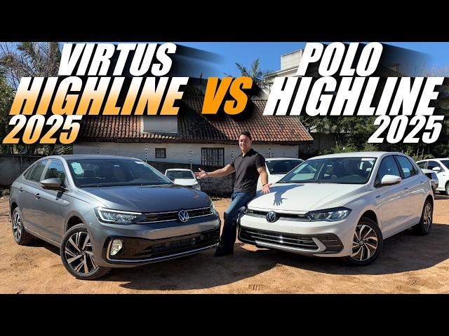 VIRTUS HIGHLINE 2025 vs POLO HIGHLINE 2025 - Sedan ou Hatch? Qual é a melhor compra?