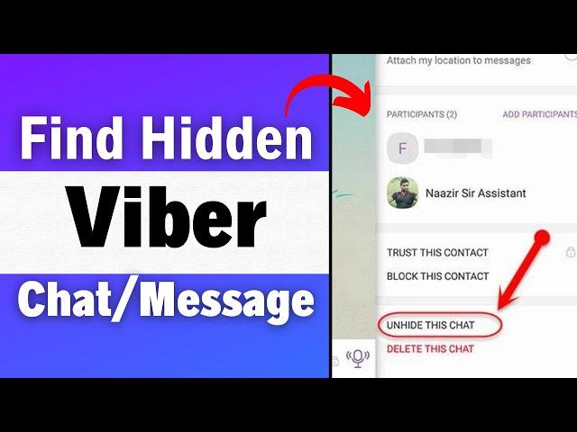 How to Find Hidden Chats/Messages on Viber? Access Hidden Viber Chats (2023)