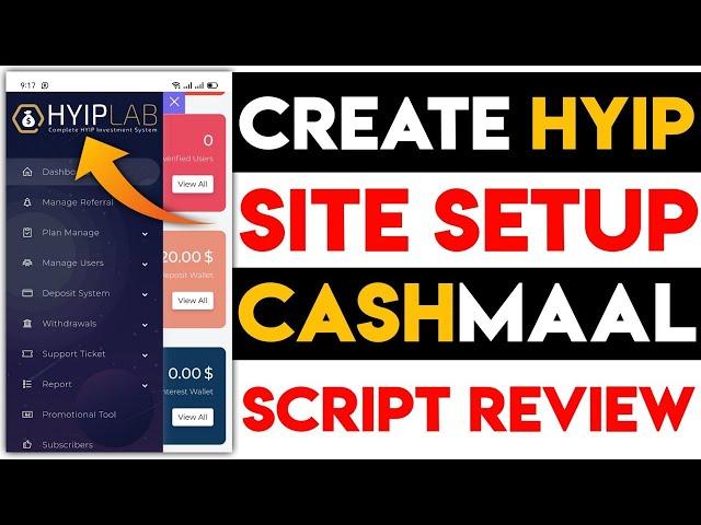 How to Create HYIP Website 2024 | HYIPLAB Script Review | How to Setup Cashmaal On HYIP - Zia Skills