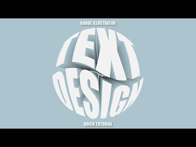 Adobe Illustrator 3D Text Effect Tutorial