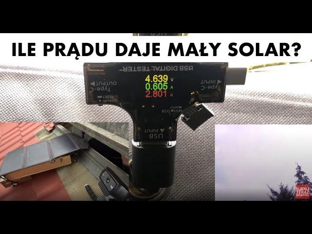 Ile prądu daje typowy turystyczny solar?