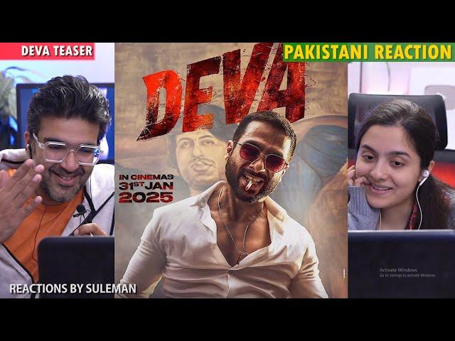 Pakistani Couple Reacts To Deva Teaser | Shahid Kapoor | Pooja Hegde | Rosshan Andrews