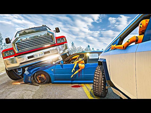 Dangerous Overtaking and Car Crashes #03 | BeamNG.Drive