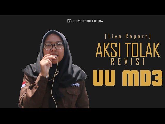 [LIVE REPORT] Mahasiswa Universitas Siliwangi menggelar Aksi Tolak  UU MD3