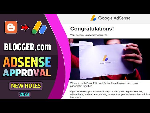 blogger.com AdSense Approval 2023 | Blogger AdSense  Criteria + Requirements  AdSense Approval 2023