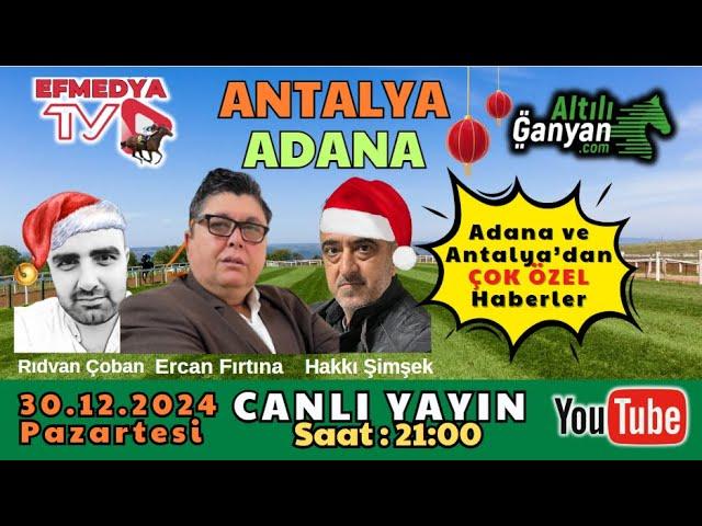 31.12.2024 Salı Adana ve Antalya Altılı Ganyan Tahminleri