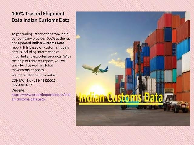 Custom Import Export Data Provider Company In India