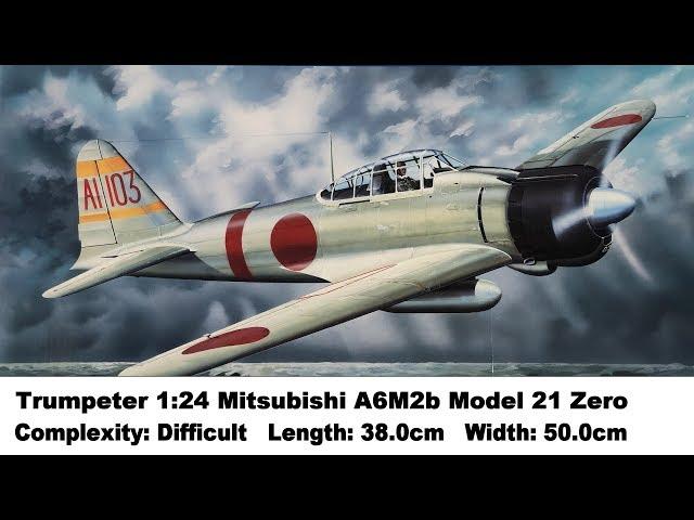 Large Scale! Trumpeter 1:24 Mitsubishi A6M2b Model 21 Zero Fighter Kit Review