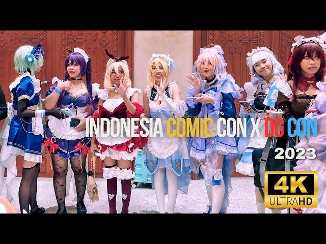 INDONESIA COMIC CON X DG CON 2023 - JAKARTA | Walking Tour 4K Ultra HD