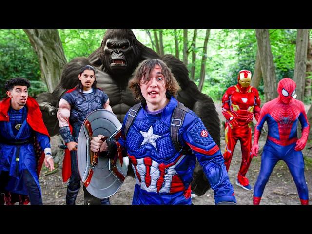 Superheroes VS King Kong - Hide and Seek!