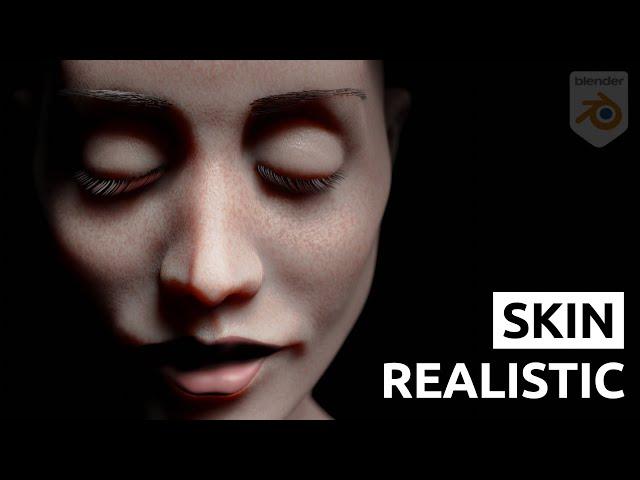 Blender Tutorial - Realistic Skin Texture in 6 Minutes