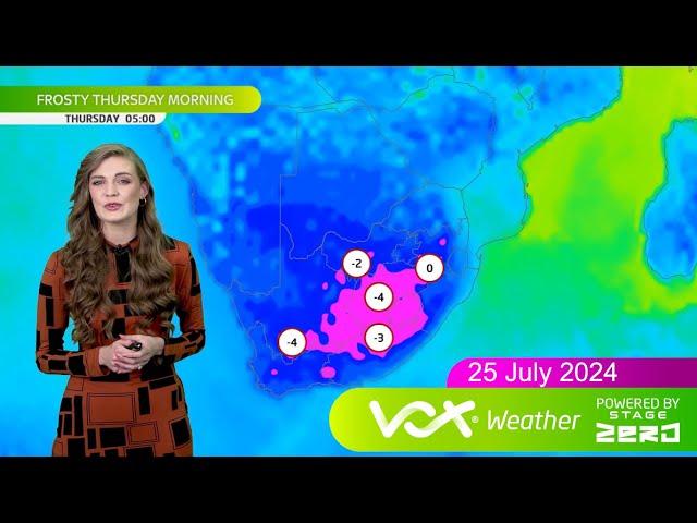 25 July 2024 | Vox Weather Forecast powered by Stage Zero