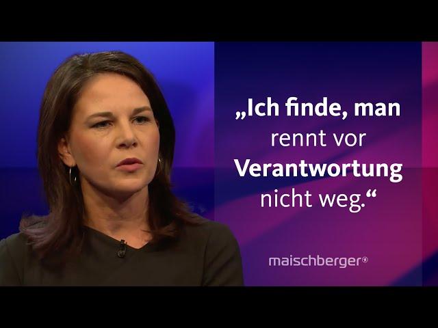 Bundesaußenministerin Annalena Baerbock zum Bruch der Ampel-Koalition | maischberger