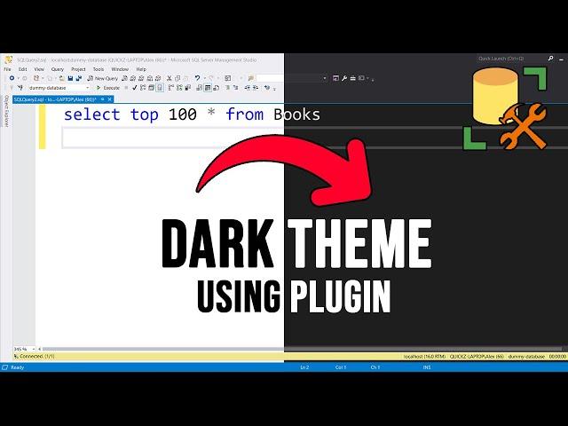 How to Enable Dark Theme in SQL Management Studio Using a Plugin