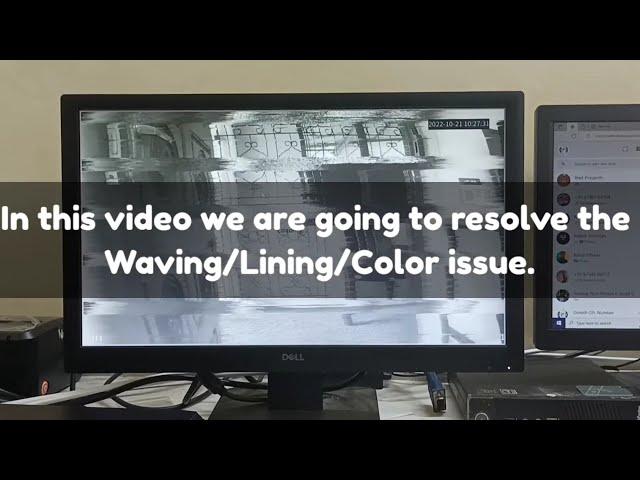 How to Solve Noise/lining/Color Issue in CCTV | cctv camera lining problem solved