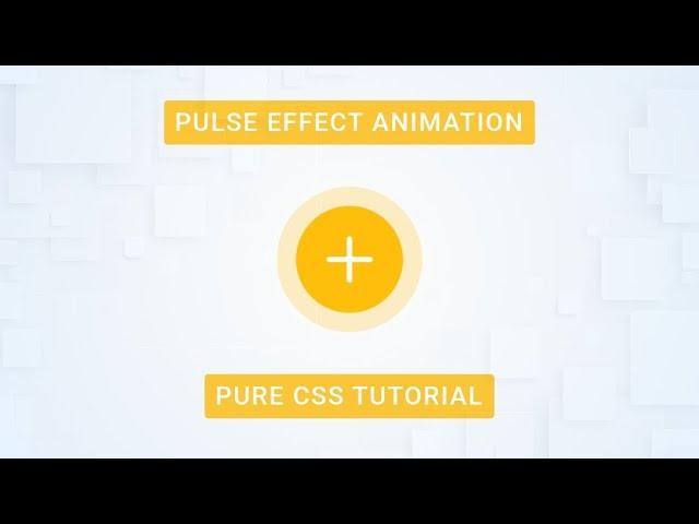 CSS Pulse Animation | CSS Animation Tutorial