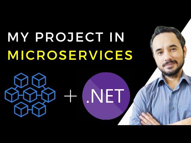 My microservices architecture based .NET project at high level