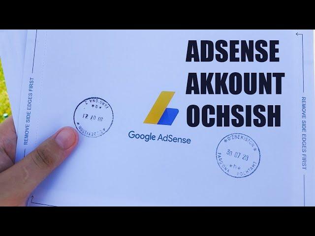 ADSENSE AKKOUNT OCHISH //  ADSENSE AKKOUNTGA MANZILNI TOG`RI KIRITISH // ADSENSE OCHISH 2022