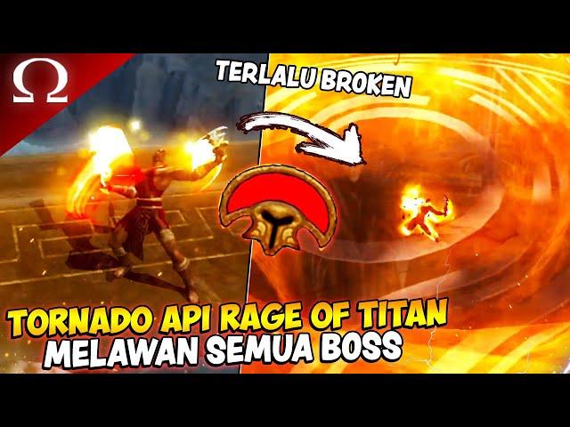 TORNADO API DARI RAGE OF TITAN MELAWAN SEMUA BOSS !! - God Of War 2 (VERY HARD)