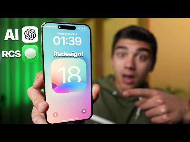 How iOS 18 Will Change the iPhone Forever! Big Redesign! RCS Support! New Ai features!