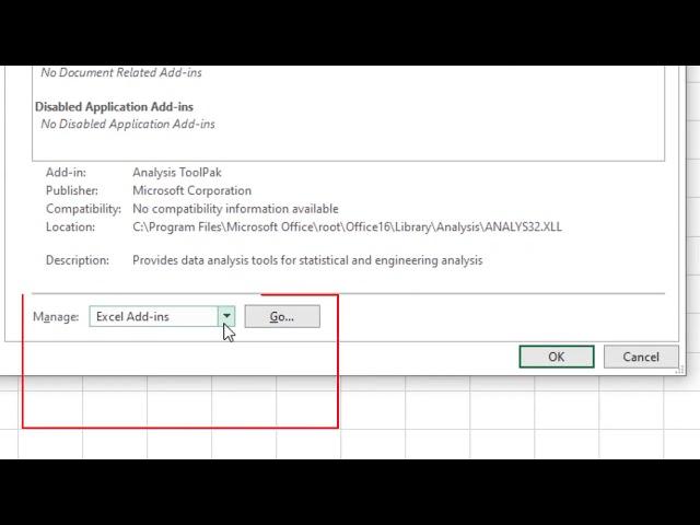 How To Enable the Data Analysis in Excel