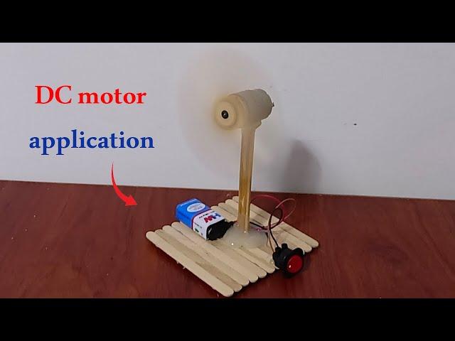 how to make a SIMPLE FAN FROM DC MOTOR AND ICE CREAM STICKS