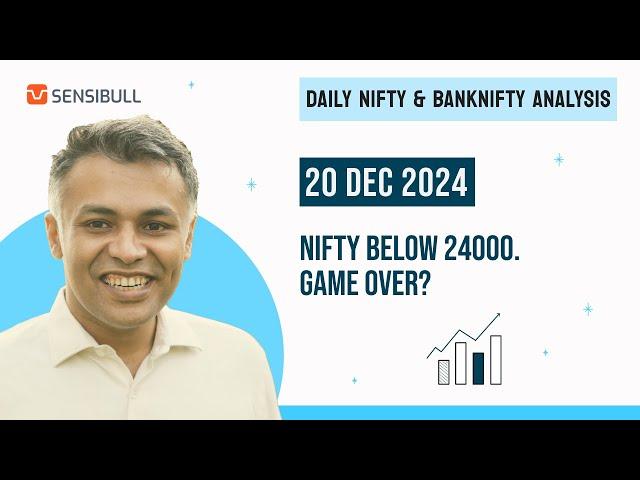 NIFTY & BANK NIFTY Analysis for Tomorrow | Stock Market Outlook | 20 December 2024, Friday