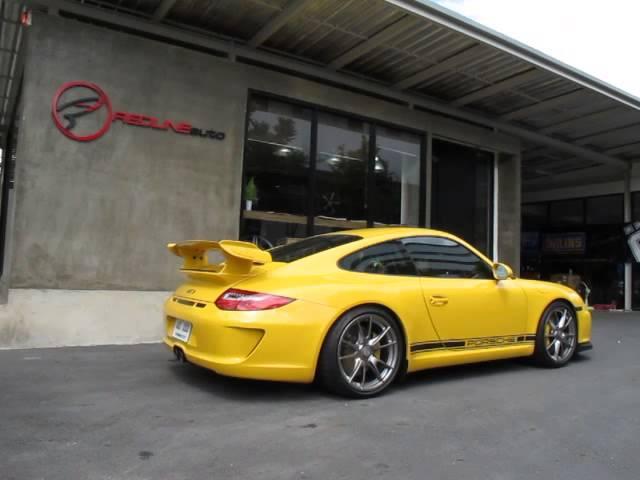 Porsche 997.2 GT3 custom made muffler by-pass by Redline Auto